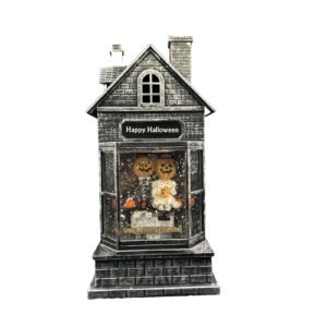 Snow Globe Happy Halloween With Pumpkin Couple Halloween Water Globe
